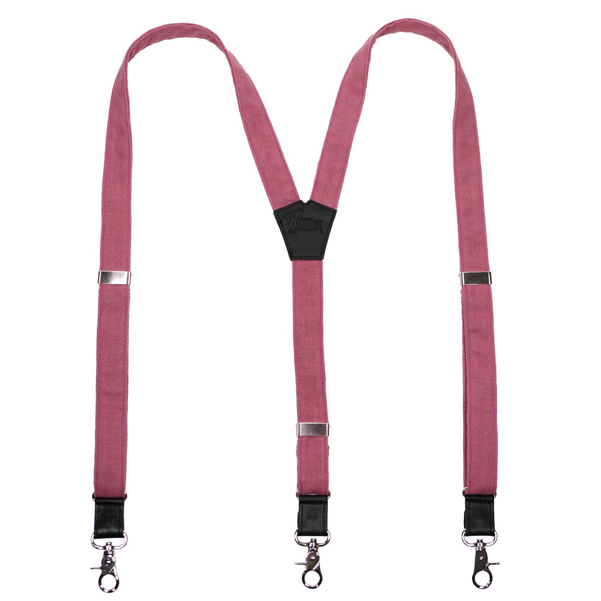 Linen The Mystic Pink Slim Suspenders No. G7310