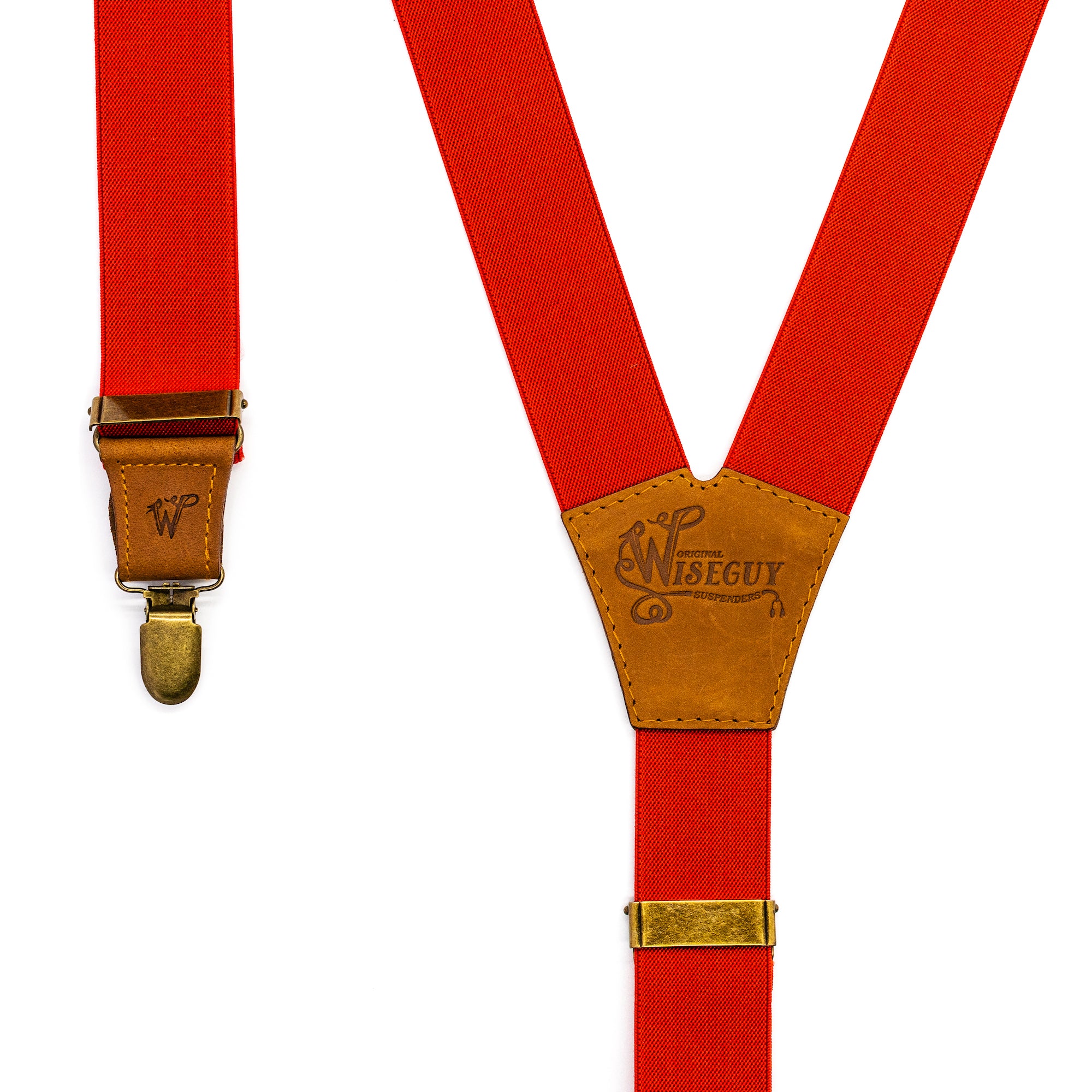 Essential Blood Red Wide Suspenders No. E5017