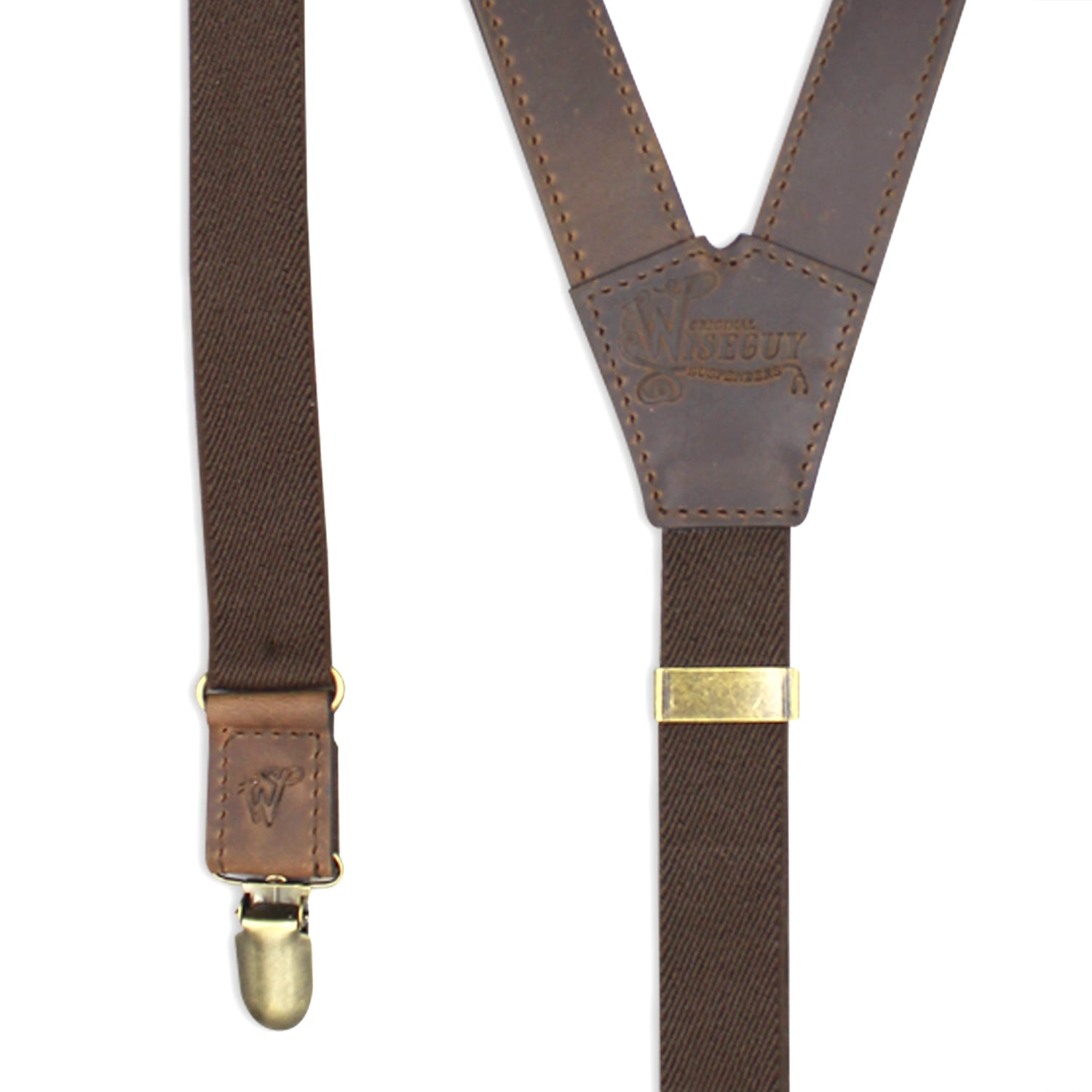 Associate Brown Slim Suspenders No. F4010