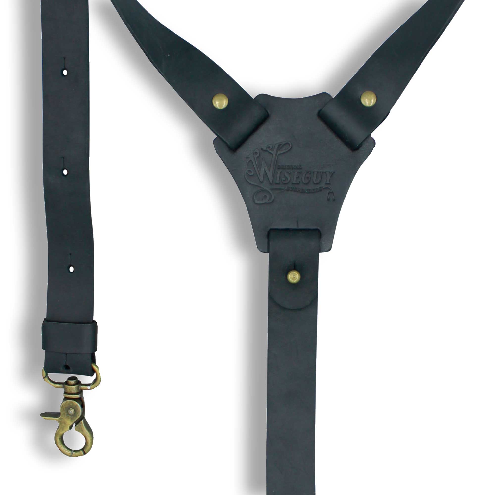 Crazy Horse Black Slim Suspenders No. L2010