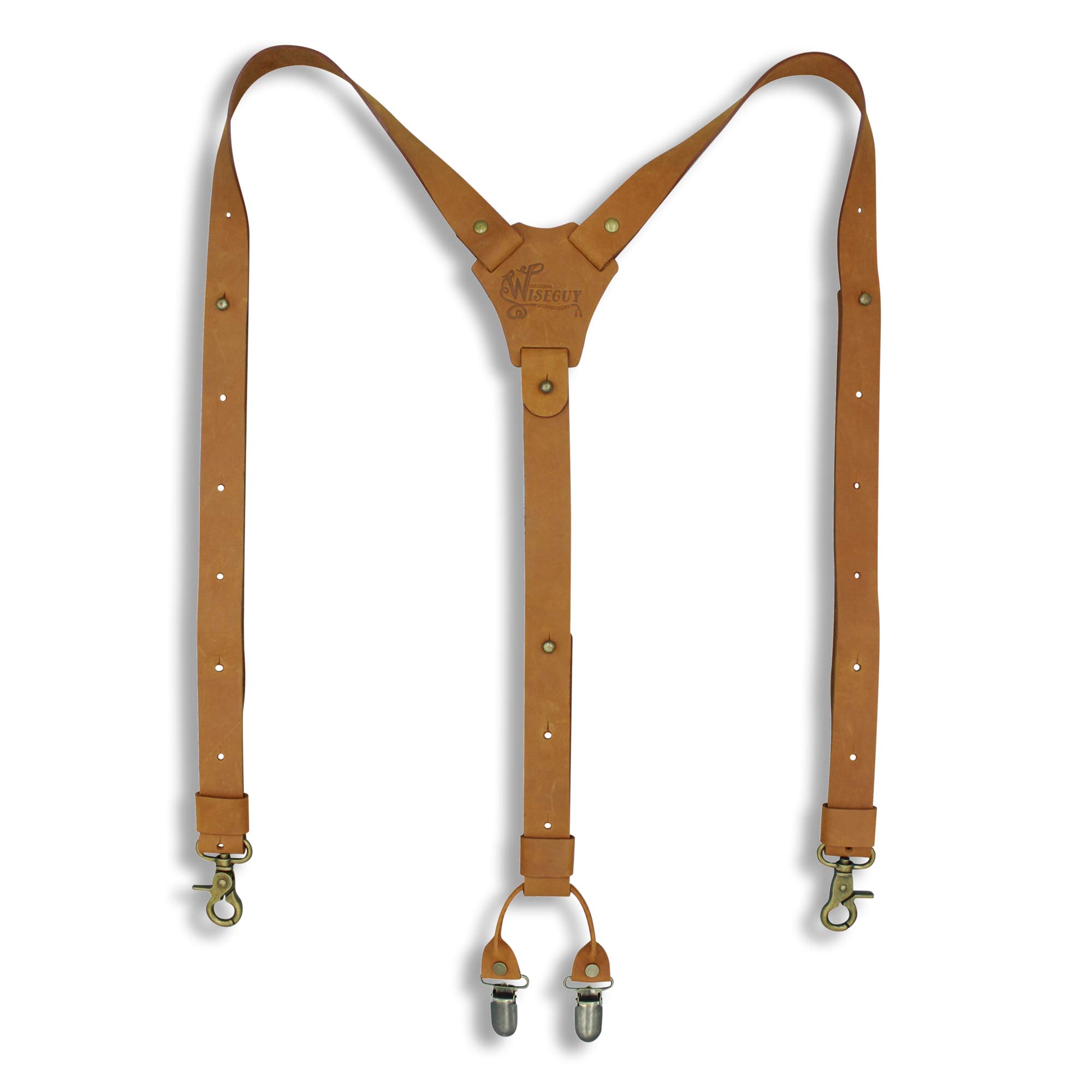 Crazy Horse Camel Brown Slim Suspenders No. L2010